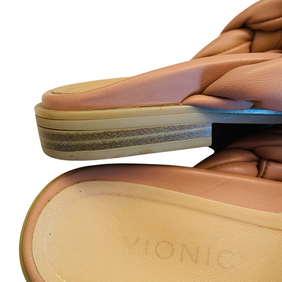 Vionic Kalina Women's Slide Braided Sandals Tan Size 7 1/2 - Picture 7 of 16